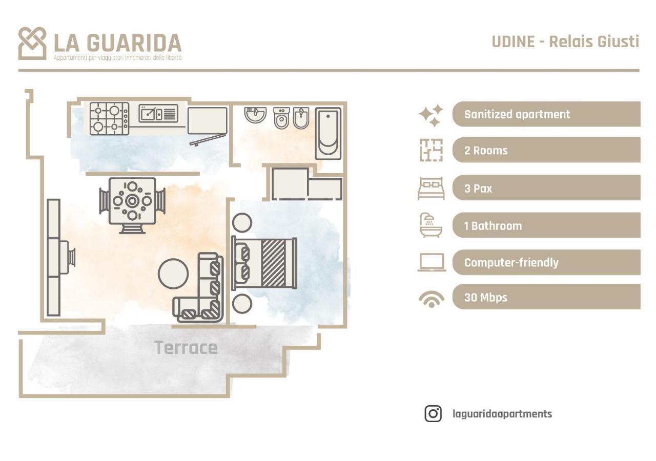 Апартаменти Relais Giusti 2 - La Guarida Удіне Екстер'єр фото
